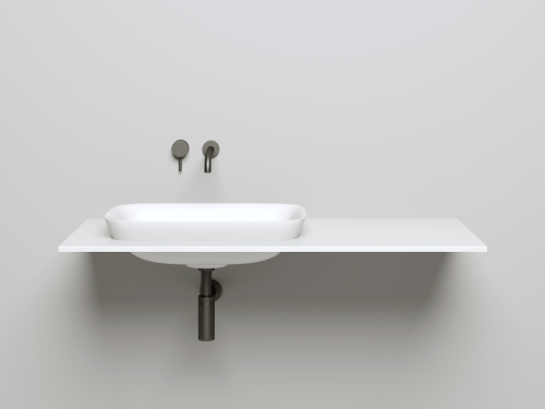 Раковина из искусственного камня Salini MAREA 1802202MF 60х40 полувстраиваемая цвет мультиколор - фото 2